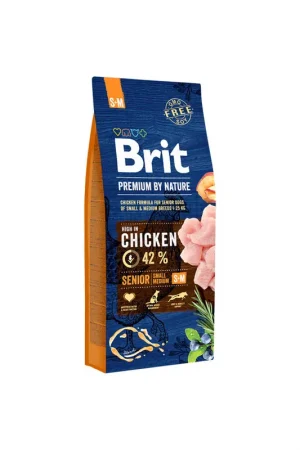 Aanbieding Brit Premium by Nature Senior S+M Hondenvoer