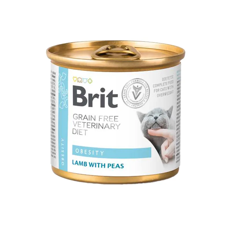 Brit Veterinary Diet Cat - Grain free - Obesity - Blik Lage Kosten