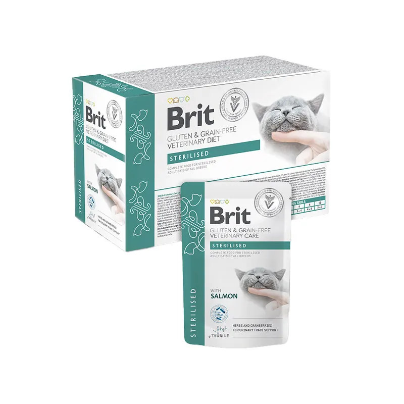 Brit Veterinary Diet Cat - Grain free - Sterilised - Pouch Betrouwbaar