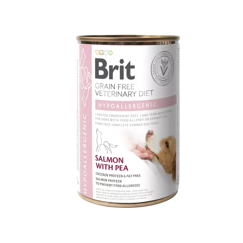 Beperkte Voorraad Brit Veterinary Diet Dog - Grain free- Hypoallergenic - Blik