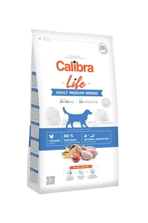 Calibra Dog Life Adult Medium Breed - Kip Nieuw