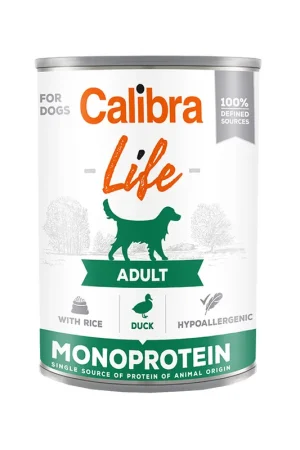 Direct Beschikbaar Calibra Dog Life Adult Natvoer - Eend