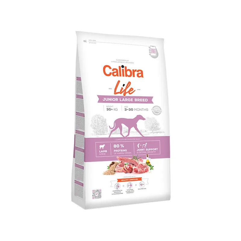 Calibra Dog Life Junior Large Breed - Lam Korting