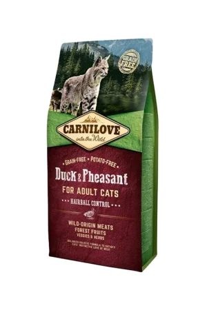 Hoge Kwaliteit Carnilove Hairball Kattenvoer - Eend & Fazant