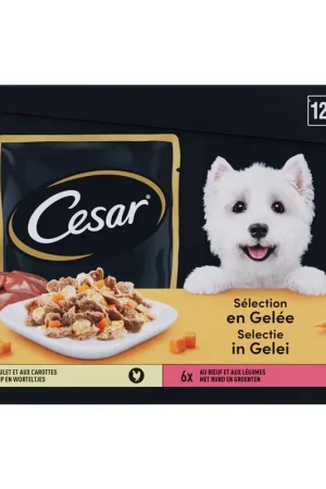 Beperkte Voorraad Cesar Selectie in Gelei - Pouch