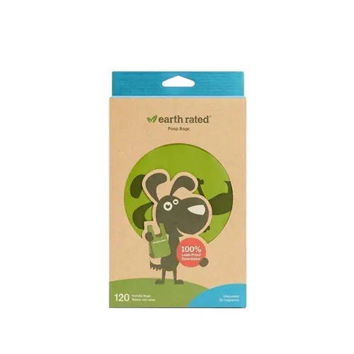 Betrouwbaar Earth Rated PoopBags met Handvatten - Geurloos