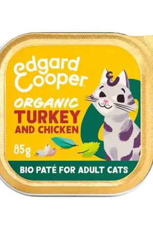 Exclusieve Aanbieding Edgard & Cooper Adult Cat - Organic - Kalkoen en Kip - Paté