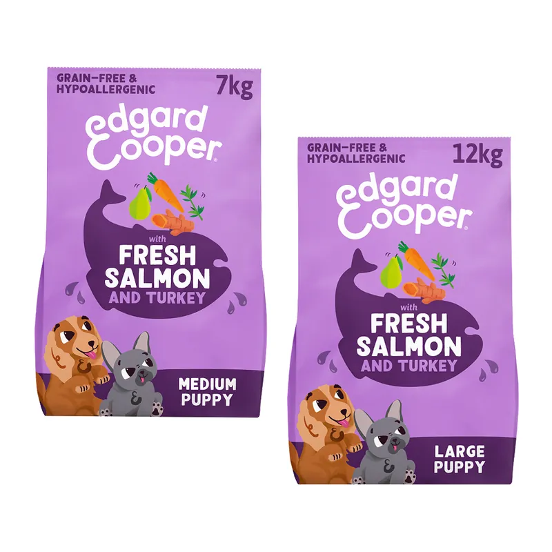 Dagaanbieding Edgard & Cooper Puppy - Zalm & Scharrelkalkoen