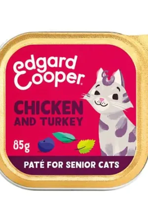 Beperkt Aanbod Edgard & Cooper Senior Cat - Vrije Uitloop Kip en Kalkoen - Paté