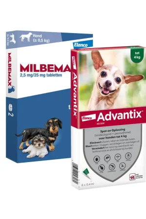 Actieprijs Elanco Preventiepakket Hond 1,5 - 4 kg