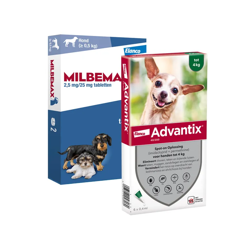 Actieprijs Elanco Preventiepakket Hond 1,5 - 4 kg