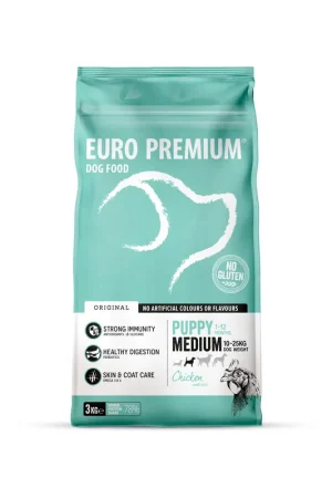 Euro Premium Medium Puppy - Kip en Rijst Dagaanbieding