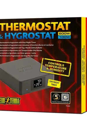 Snelle Levering Exo Terra Thermo- & Hygrostaat met Timer