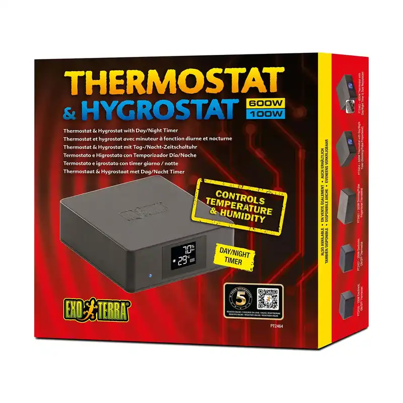 Snelle Levering Exo Terra Thermo- & Hygrostaat met Timer