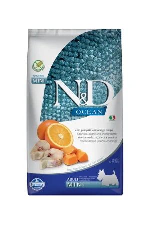 Beperkte Voorraad Farmina N&D Ocean Adult Mini Hondenvoer - Cod, Pumpkin & Orange