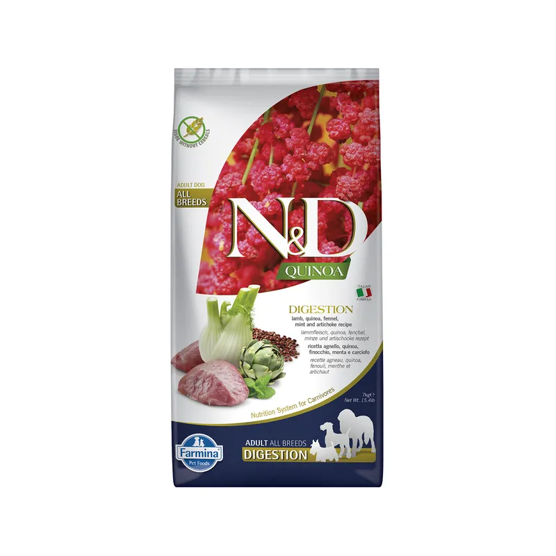 Dagaanbieding Farmina N&D Quinoa Digestion Adult Hondenvoer - Lamb