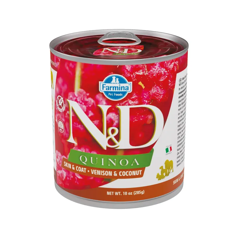 Betrouwbaar Farmina N&D Quinoa Skin & Coat Adult Natvoer Hond - Venison