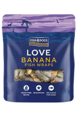 Fish4Dogs Banana Fish Wraps Direct Verzonden