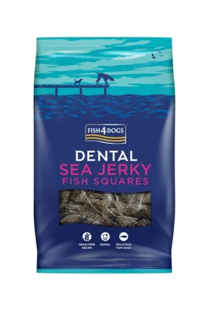 Fish4Dogs Dental - Sea Jerky Fish Squares Korting