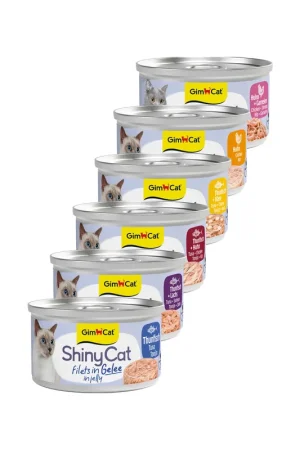 Direct Beschikbaar GimCat ShinyCat Filets in Jelly