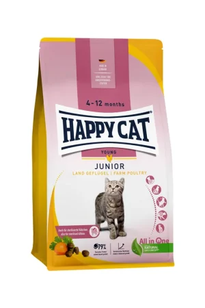 Bestel Nu Happy Cat Junior Kattenvoer - Gevogelte