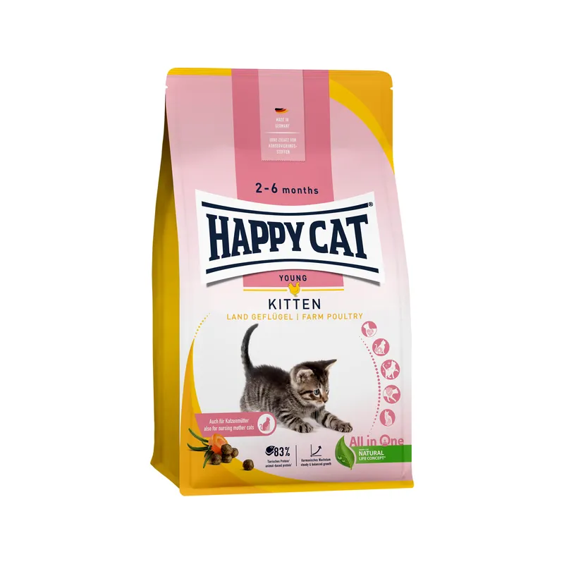 Betaalbaar Happy Cat Kittenvoer - Gevogelte