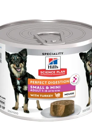 Beste Prijs Hill’s Science Plan Adult Perfect Digestion Small & Mini Mousse - Kalkoen