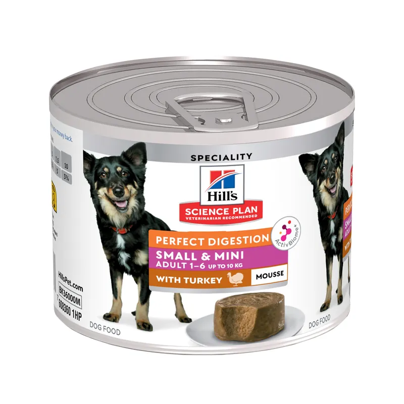 Beste Prijs Hill’s Science Plan Adult Perfect Digestion Small & Mini Mousse - Kalkoen