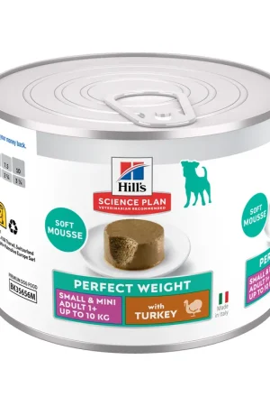 Bestseller Hill‘s Science Plan Small & Mini - Perfect Weight Adult - Kalkoen - Blik