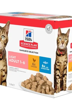 Beperkt Aanbod Hill‘s Science Plan - Feline Adult - Chicken Light - Maaltijdzakje
