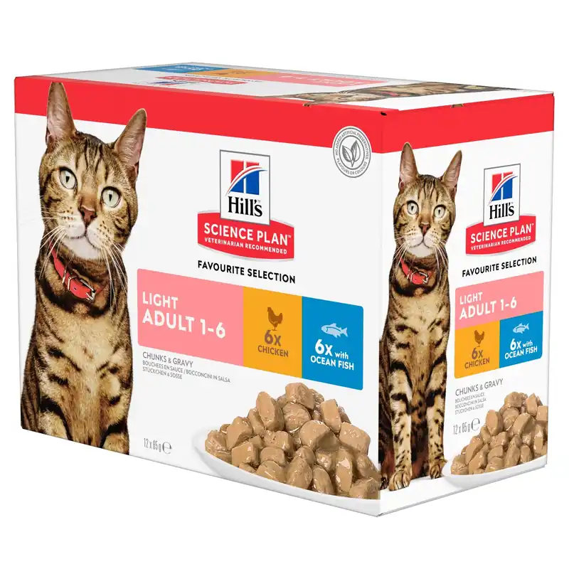Beperkt Aanbod Hill‘s Science Plan - Feline Adult - Chicken Light - Maaltijdzakje