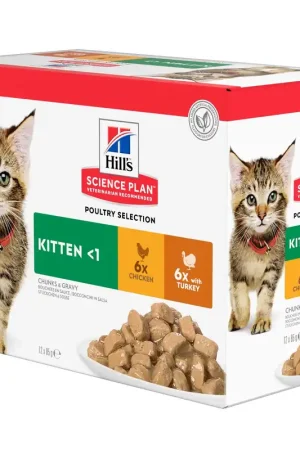 Dagaanbieding Hill‘s Science Plan - Kitten - Maaltijdzakje - Poultry Selection