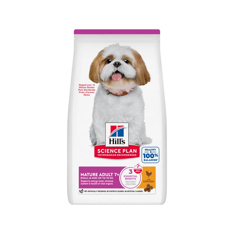 Hill‘s Science Plan Small & Mini - Mature Adult 7+ - Kip Gratis Retour