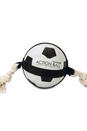 Beeztees Action Voetbal met Touw Alleen Vandaag