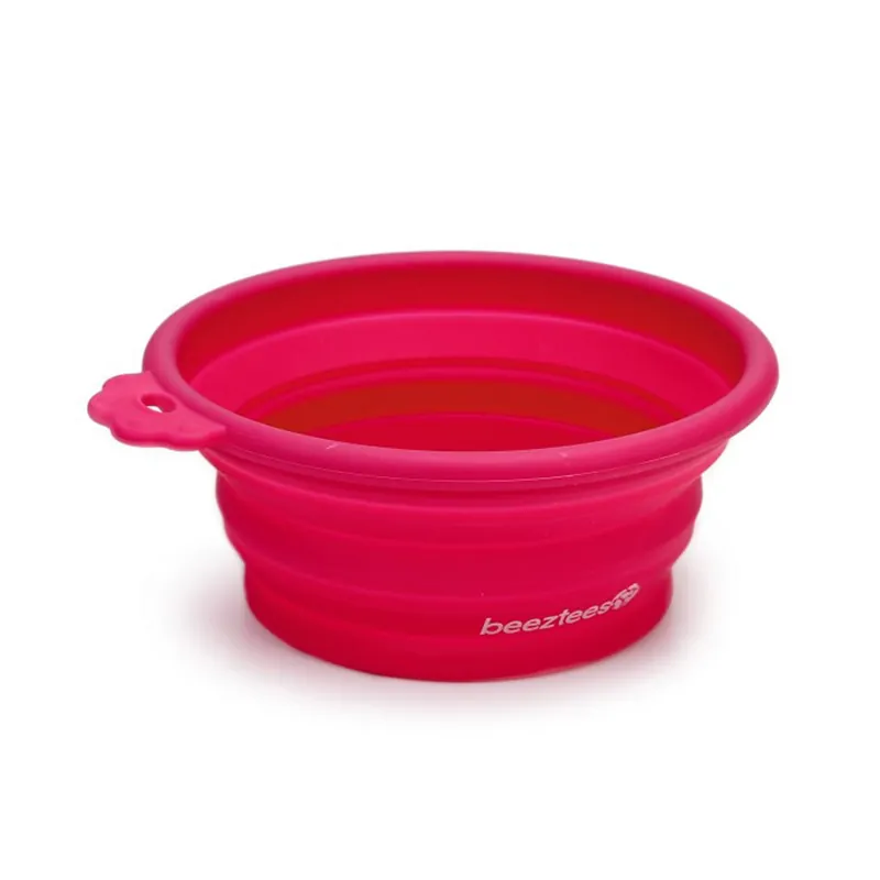 Veilige Betaling Beeztees Inklapbare Voer- en Drinkbak Roze Ø 14 cm
