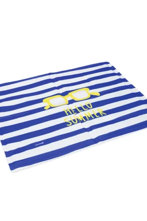 Lage Kosten Beeztees Koelmat Hello Summer Blauw/Wit