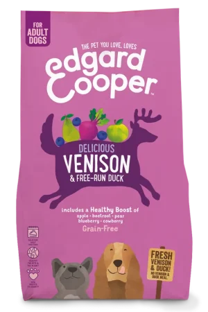 Edgard & Cooper hondenvoer Adult hert en eend 2,5 kg Actieprijs