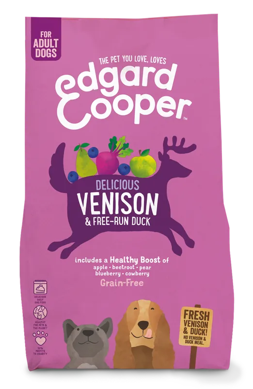Edgard & Cooper hondenvoer Adult hert en eend 2,5 kg Actieprijs