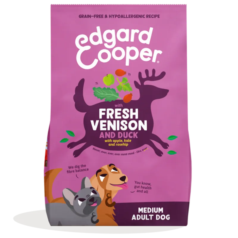 Edgard & Cooper Hondenvoer Adult Hert en Eend M 1 kg Shop Nu