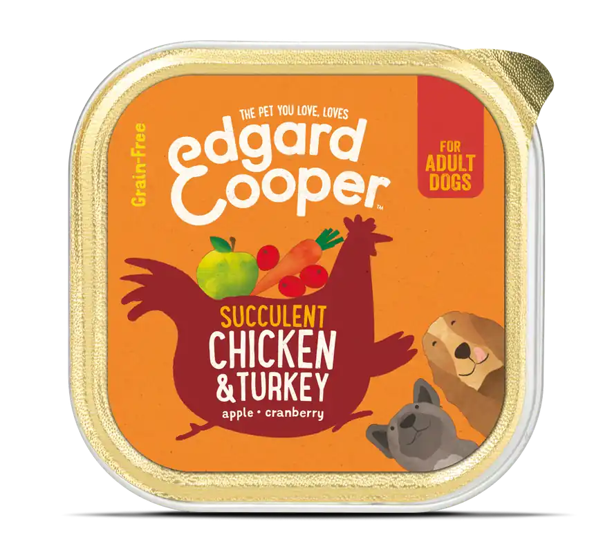 Edgard & Cooper hondenvoer Adult kip en kalkoen 300 gr Seizoensaanbieding