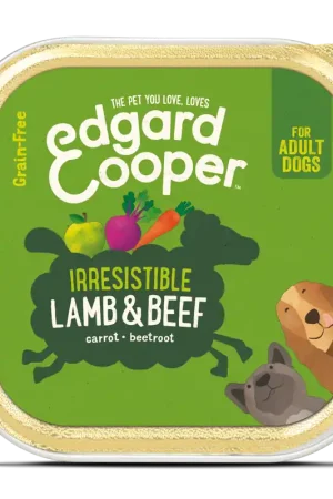 Betrouwbaar Edgard & Cooper hondenvoer Adult lam en rund 300 gr