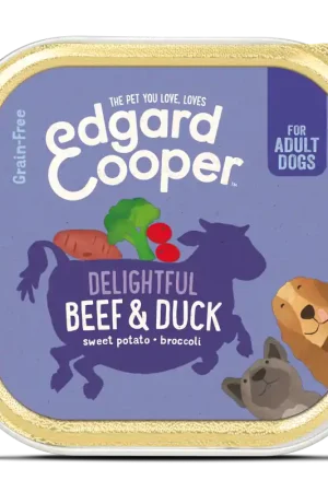 Finale Uitverkoop Edgard & Cooper hondenvoer Adult rund en eend 150 gr
