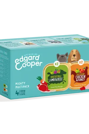 Flitsaanbieding Edgard & Cooper hondenvoer kip en lam graanvrij 4 x 300 gr