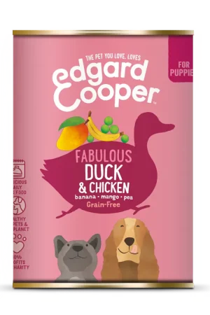 Edgard & Cooper hondenvoer Puppy eend en kip 400 gr Gecertificeerd