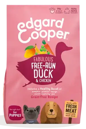 Koopje Edgard & Cooper hondenvoer Puppy eend en kip 700 gr