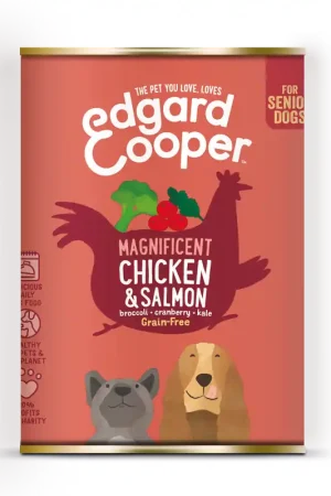 Populair Edgard & Cooper hondenvoer Senior kip en zalm 400 gr