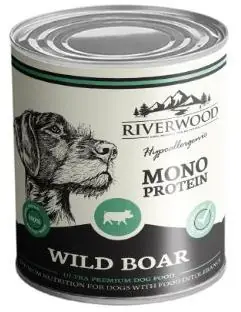 Rechtstreeks Van De Fabrikant Riverwood hondenvoer Mono Protein Wild Boar 400 gr