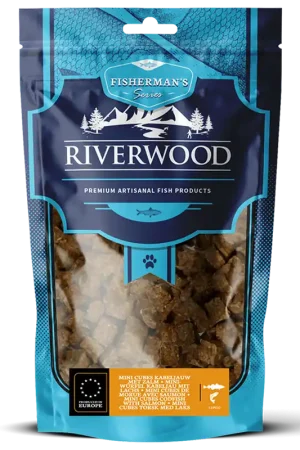 Riverwood Mini Cubes Kabeljauw met Zalm 125 gr Alleen Vandaag