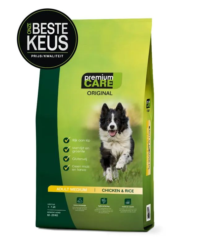 Premium Care Original Adult Medium Chicken & Rice 3 kg Merkproduct