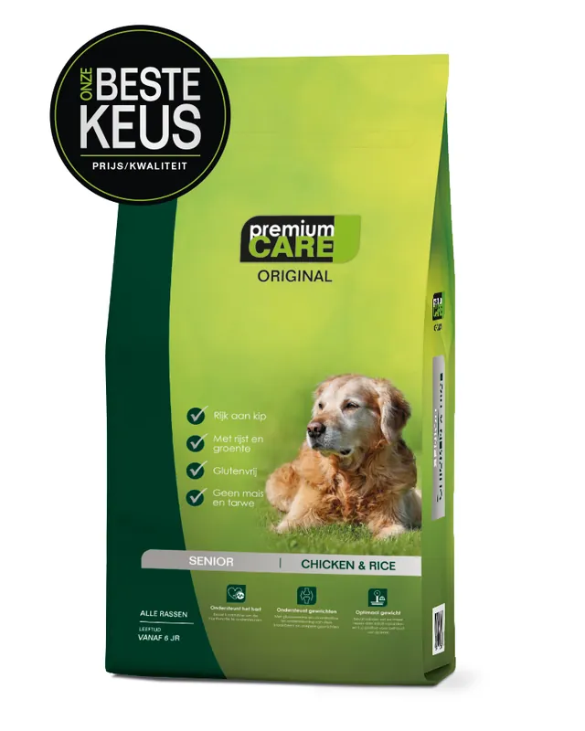 Premium Care Original Senior Chicken & Rice 3 kg Koopje